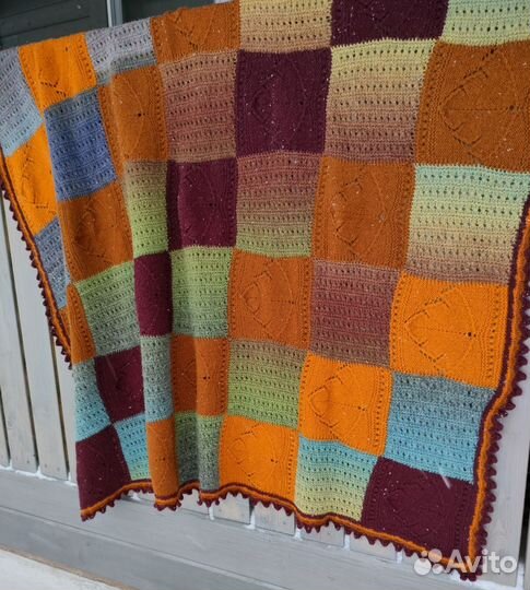 Плед вязаный