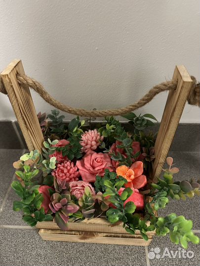 Букет цветов из мыла ручной работы