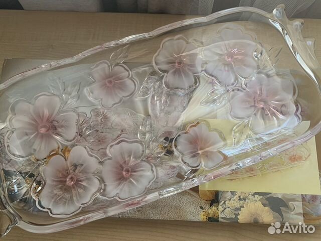 Walther glas блюдо и конфетница Германия