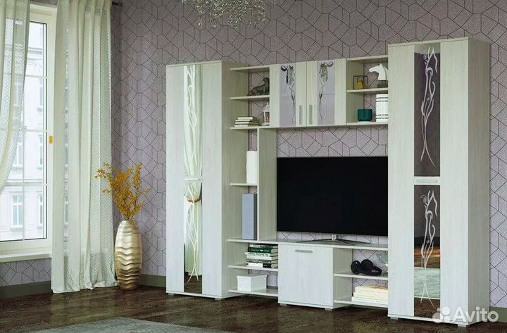 Стенка в гостиную под тв со шкафом