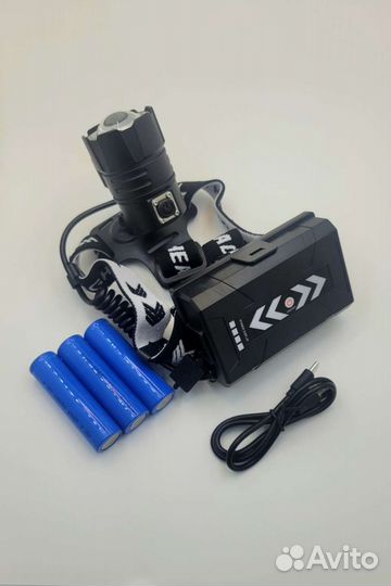 Мощный налобный фонарь Т 37 со светодиодом Р100