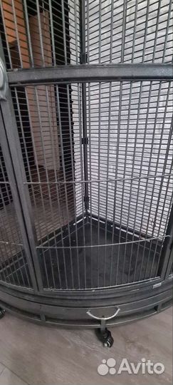 Вольер для попугая угловой