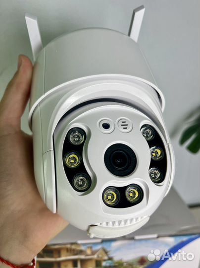 Камера видеонаблюдения wifi уличная поворотная k04