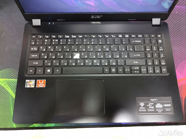 Ноутбук для работы Acer Ryzen 3 3200U/SSD