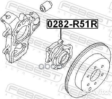 К-кт подшипника ступицы задней Nissan Pathfinder