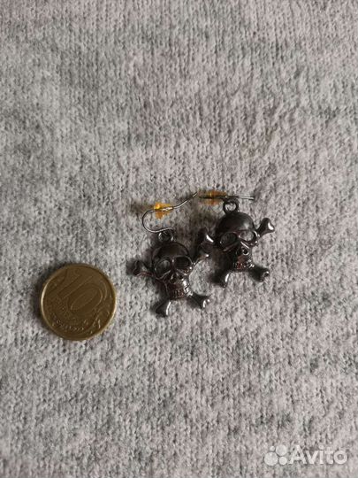 Серьги Черепа