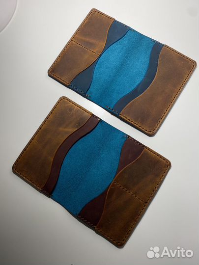 Обложка / холдер кожанный под авто документы