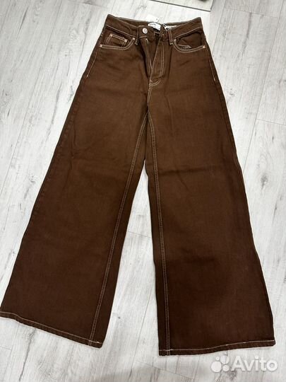 Джинсы bershka широкие