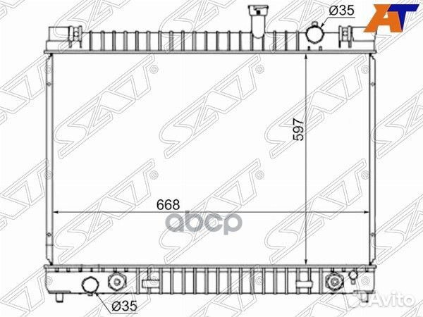 Радиатор Infiniti QX56 04-10 / Nissan Armada 03-16