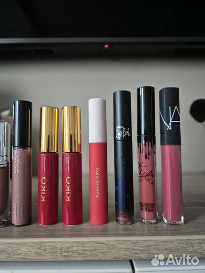 Помады и блески nars,kiko,sheglam,bobbi brown