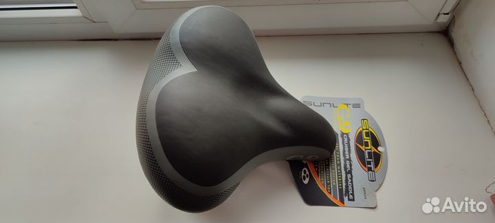 Седло для велосипеда широкое мягкое HOBоe