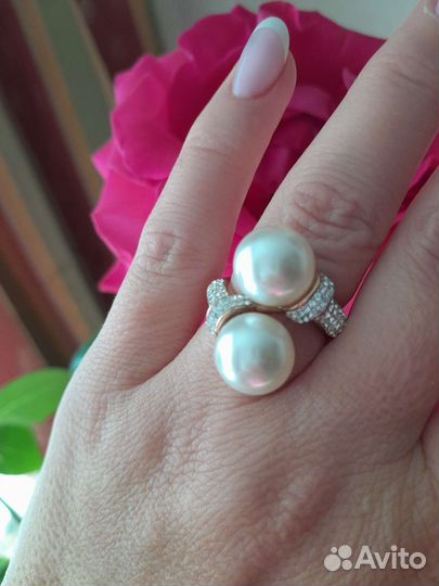 Шикарное кольцо Италия бижутерия