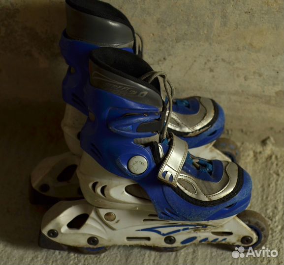 Роликовые коньки по стельке 19см