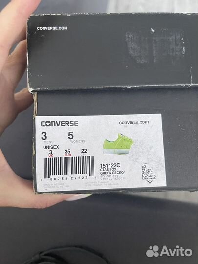 Кеды converse новые 35