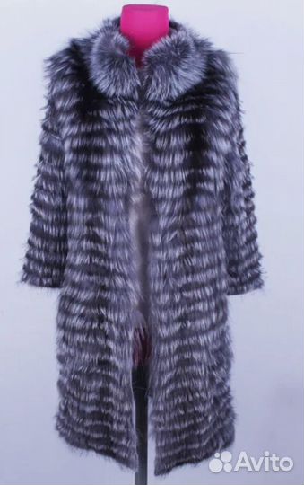 Пальто облегченное из чернобурки