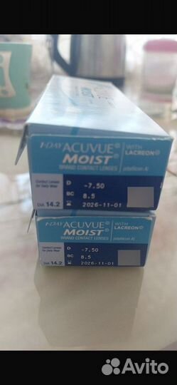 Линзы acuvue moist 1-day