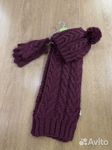 Шапка с шарфом