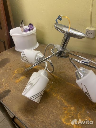 Люстра потолочная подвесная бу