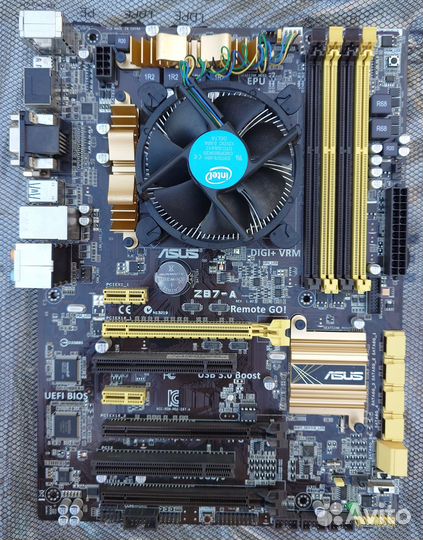 Комплект Z87-A (LGA1150), i7 4770, DDR3 16гб