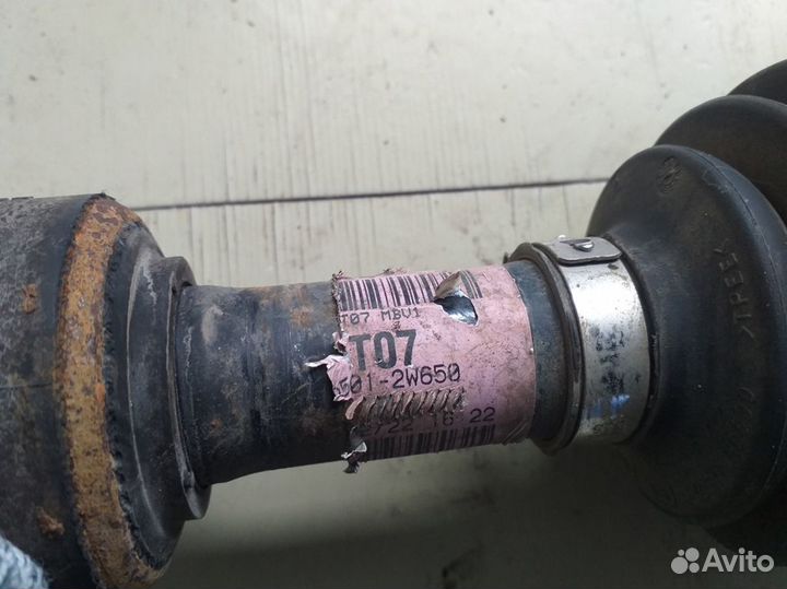 Привод правый Kia Sorento 2 XM 2.4 AT 4WD