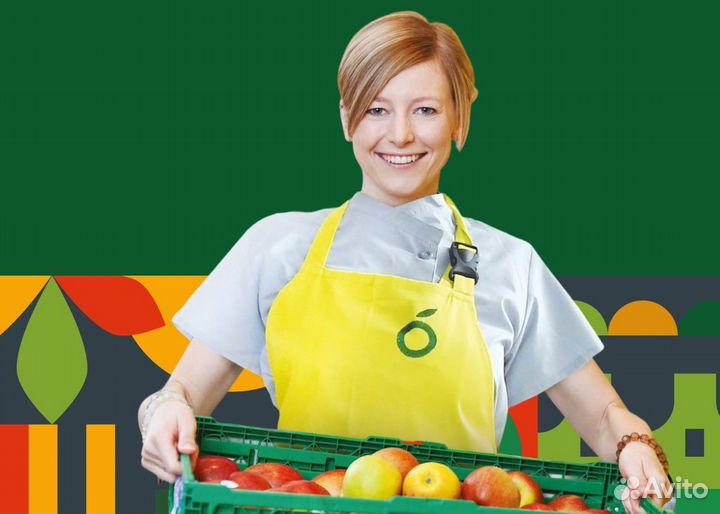 Продавец в продуктовый магазин