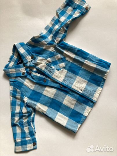 Рубашка в клетку на мальчика