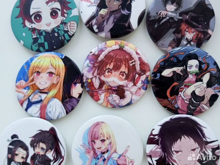 Значки с аниме