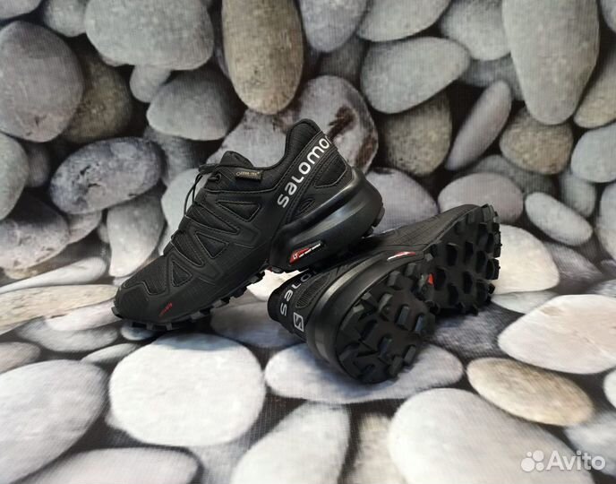 Кроссовки Salomon 40.41 артикул 515 чёрный