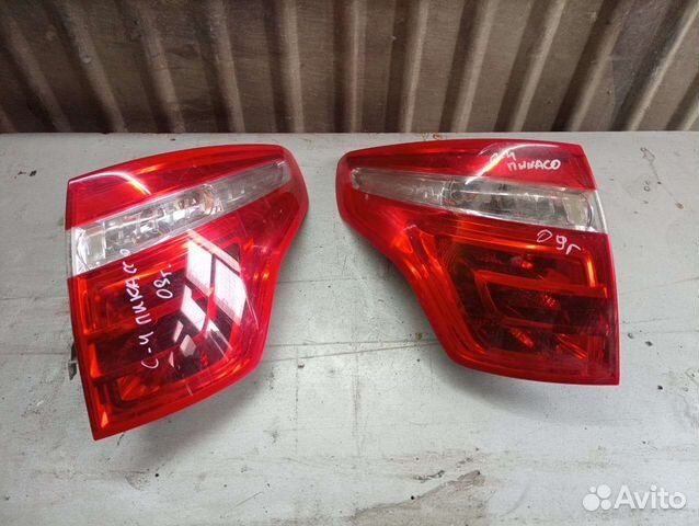 Фонари задние citroen c4 picasso