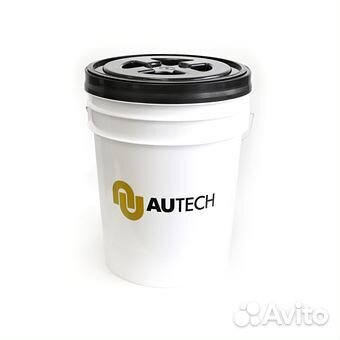 Ведро для мойки автомобиля с крышкой и пескоотдели