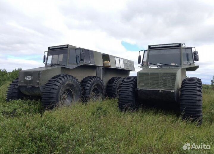 Вездеходы болотоходы Тром-8, Буровая, Трэкол