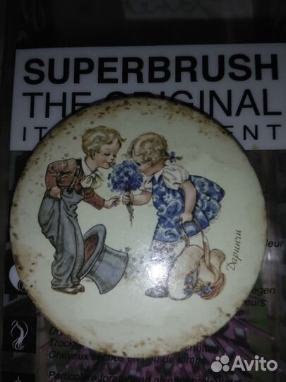 Карманное зеркальце винтаж