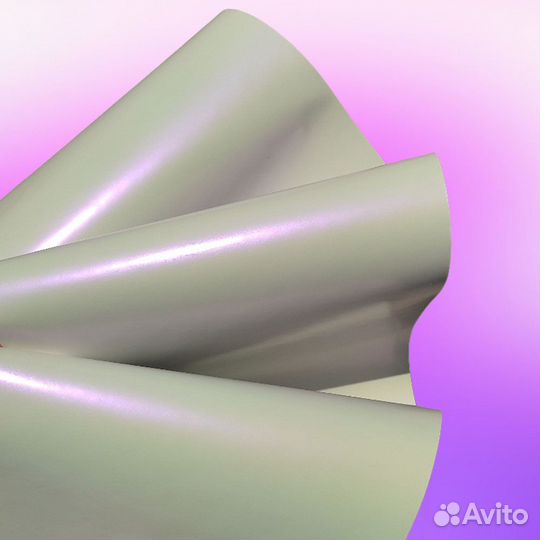 Пленка белая матовая перламутр фиолет