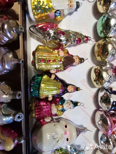 Елочные игрушки СССР люди подвес