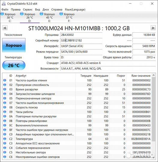 Внешний жесткий диск Seagate Backup Plus Slim 1Tb