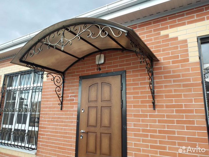 Решетки на окна, навесы, карнизы, кованные решетки