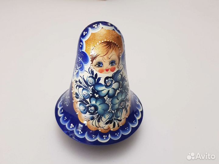Матрешка СССР снегурочка неваляшка роспись гжель