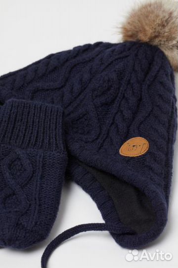 Шапка и варежки h&m