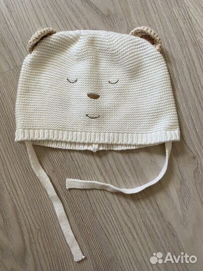 Шапка для мальчика 0-12 месяцев