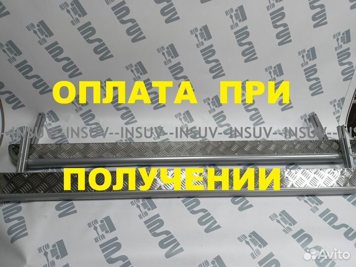 Пороги с алюминиевым листом Нива 2131 (цвет серый)