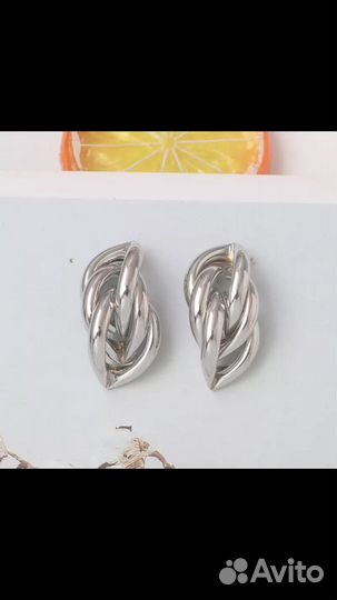 Серьги «Косичка»