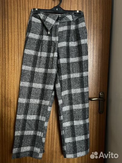 Клетчатые штаны женские