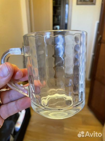 Кружка стеклянная 15шт