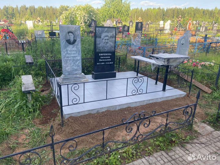 Памятники, Благоустройство мест захоронения