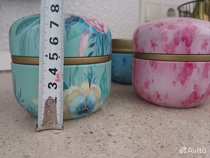 Баночки из под чая набор из 4 шт