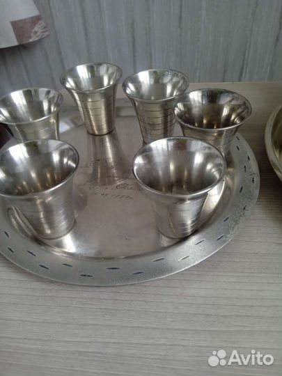 Набор стопок мельхиоровых СССР
