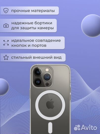 Чехол на iPhone 11 и выше. MagSafe Clear Case