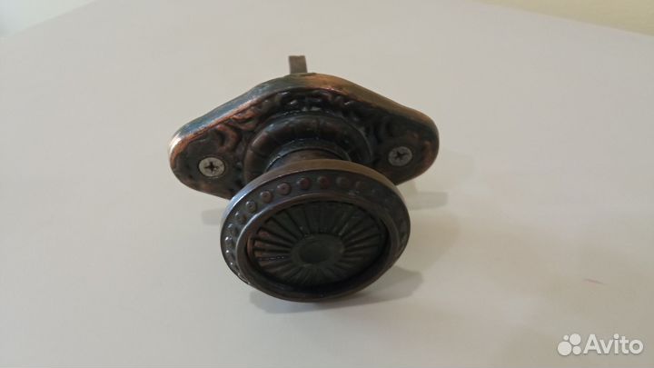 Дверная ручка, раритетная, бронза