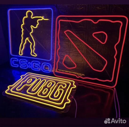 Неоновая вывеска на заказ / Рекламная вывеска