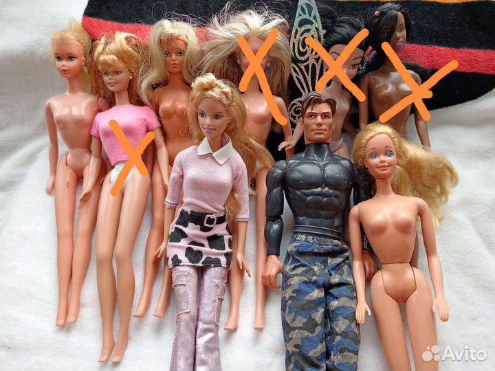 Куклы разных годов, винтажные барби, монстрхай